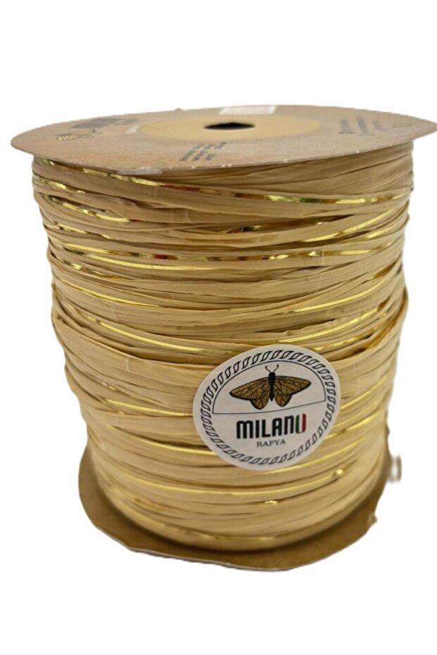 Milano Rafya S02 Open Straw Golden Glitter 100 Gr