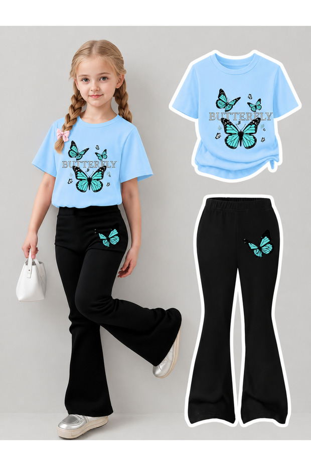 Girl's Spanish Style Leggings and T-Shirt Set