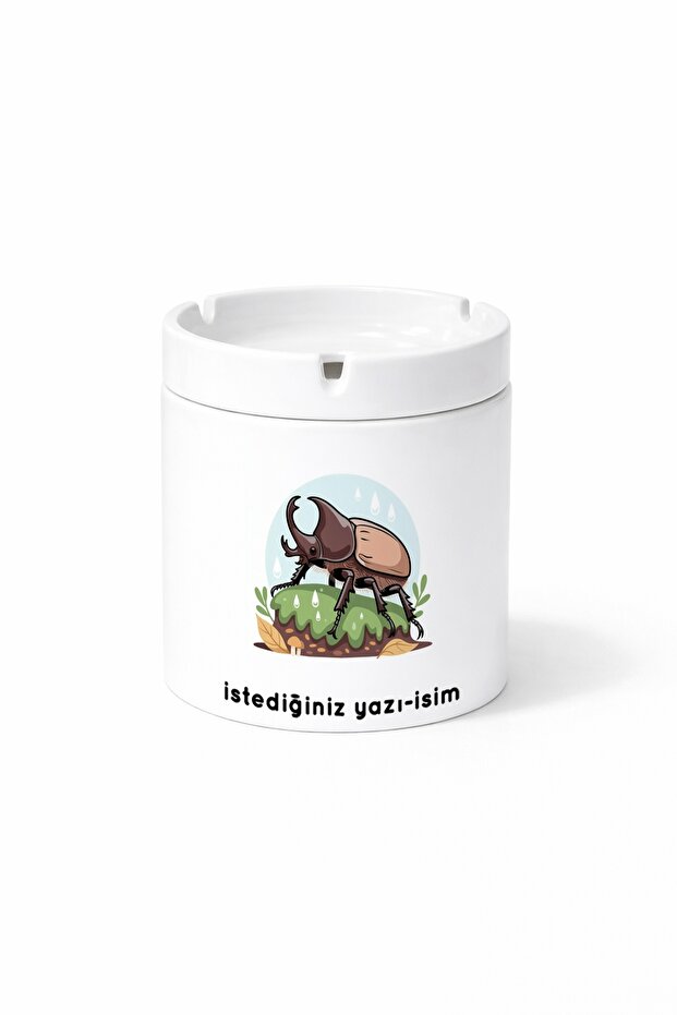Animal Rhino Beetle Rhinoceros Beetle Double-Sided Printed Porcelain Magic Mug