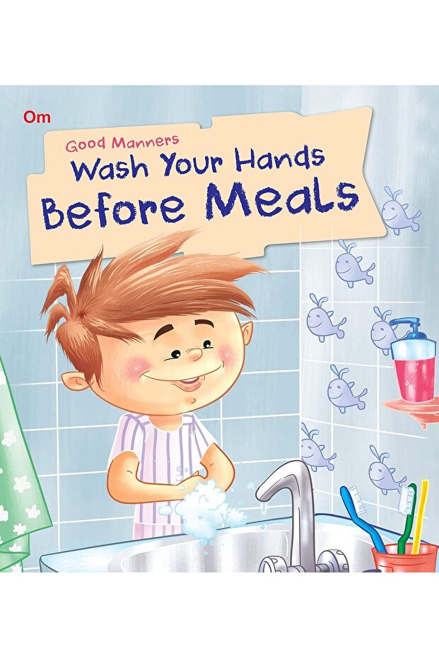 Om Picture Flat - Wash Hands Before Meals