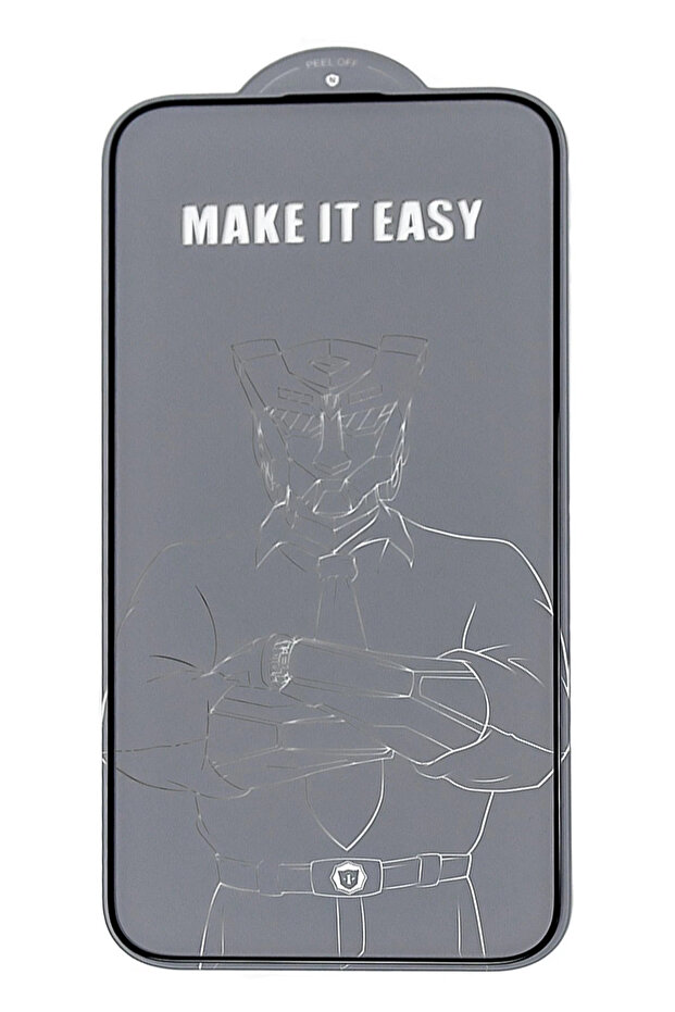 URR iPhone 15 Pro Max 3D Anti Reflection AR Ultra HD Glass واقي شاشة زجاجي - أسود