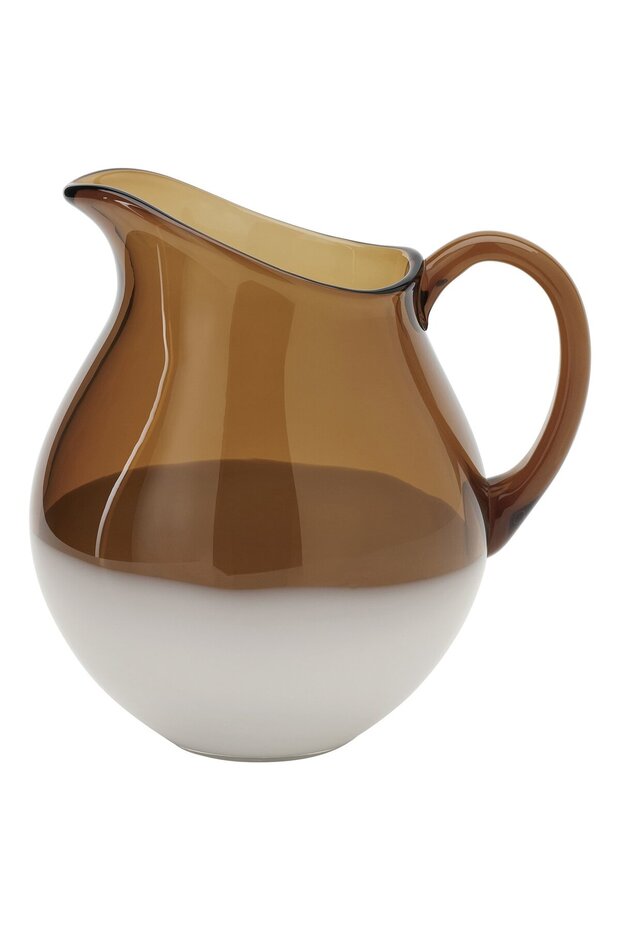 OMMJÄNGE Jug, glass/brown, 2.7 l