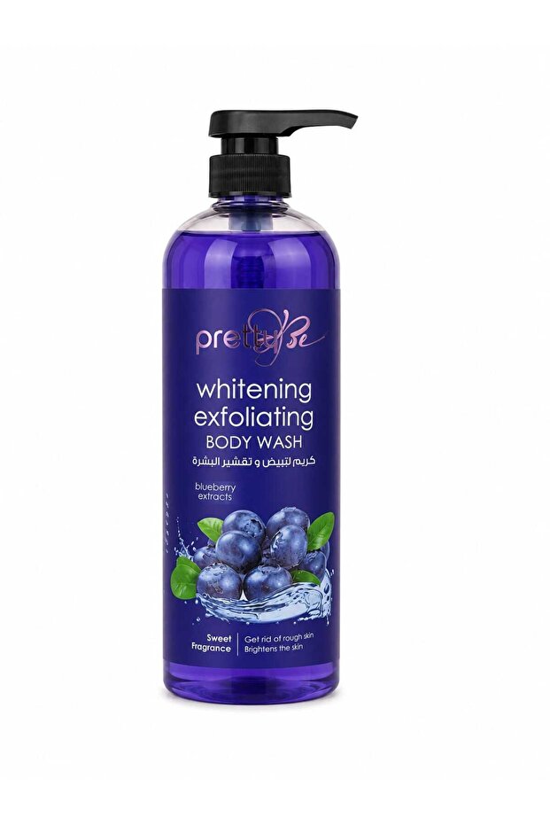 -WHITENING EXFOLIATING BODY WASH BLUEBERRY EXTRACTS-1000ML