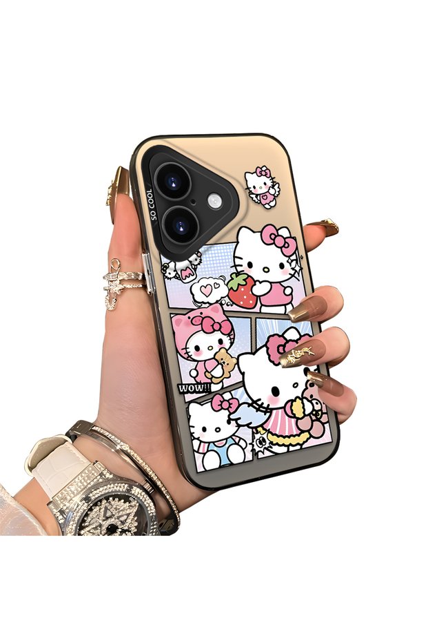 حافظة مقاومة للصدمات مطبوعة برسومات كرتونية أنيقة متوافقة مع iPhone 17
