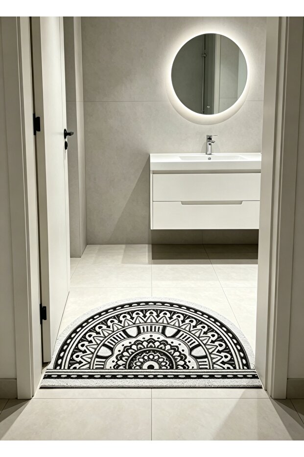 Boho Half Circle Welcome Door Mat - 4