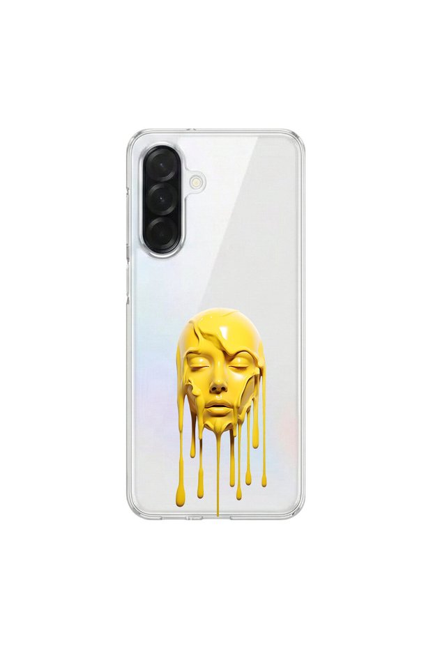 Samsung Galaxy A56 Compatible Aesthetic Face 5 Design Transparent Case