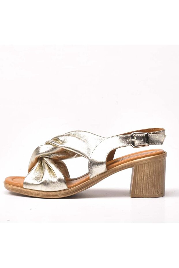 Diandra Women's Genuine Leather Heeled Sandals 2213