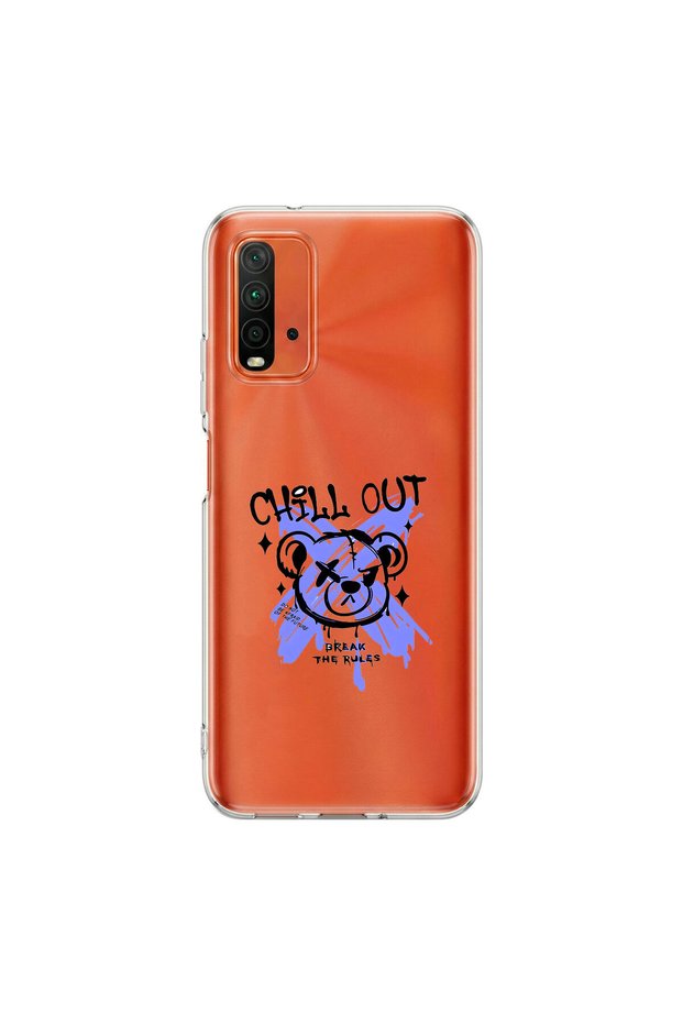 Redmi 9t Compatible Graffiti 8 Design Transparent Case