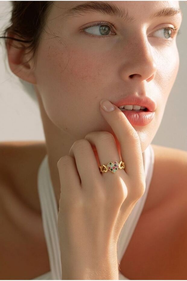 Adjustable Zircon Stone Patterned Luxury Ring