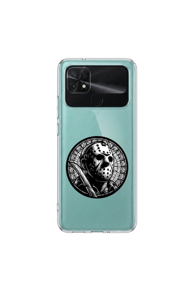 Poco C40 Compatible Horror 5 Design Transparent Case