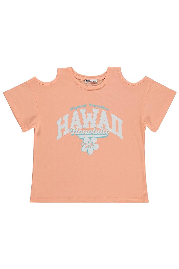 Hawaii Printed T-Shirt for Ages 10-13 - Powder