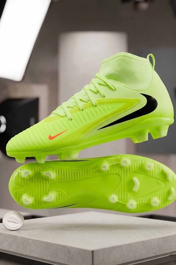 Jr Phantom 6 High Club Fg/Mg Kids Football Boots