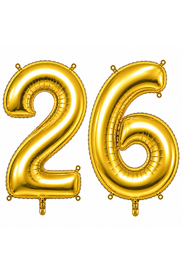 26 بالون فويلو ذهبي اللون (36 سم)