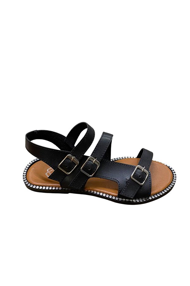 Women's Flat Thin Sole Buckle Sandals