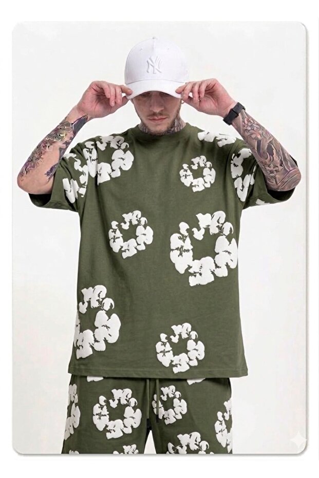 Urban Contrast Patterned Comfortable Unisex Set – Men's & Women's Casual Stylish Combination