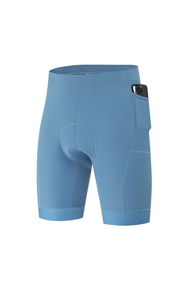 M Blue Men's Performance Cycling Shorts with 3D Pad, Road and Mountain Breathable Quick-Dry with 3 P