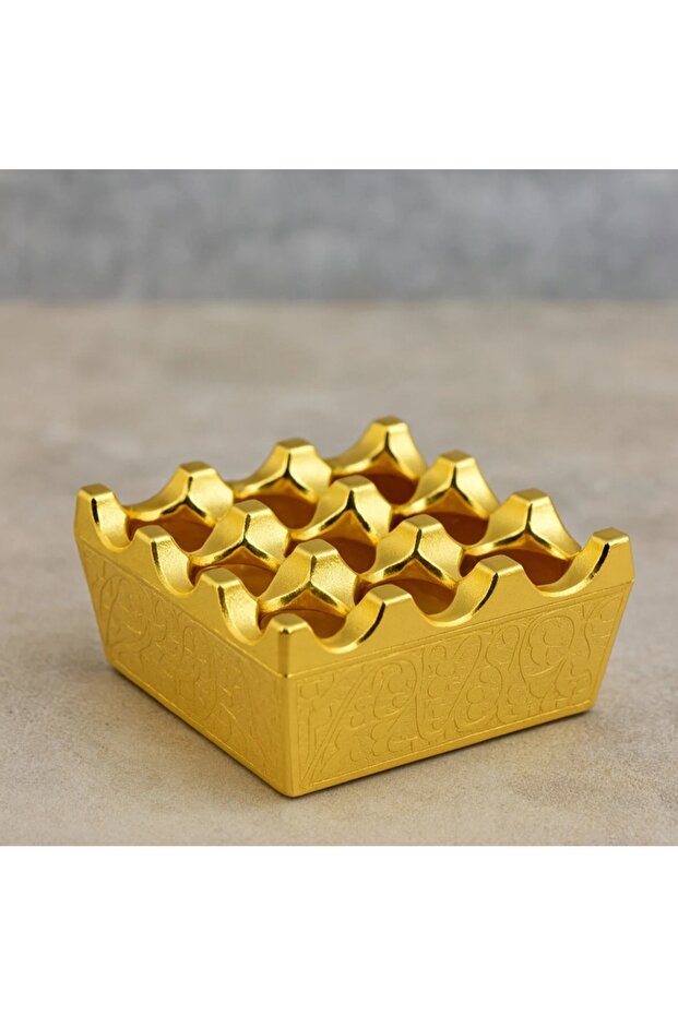 Metal 9 Hole Ashtray / Cigarette Tray