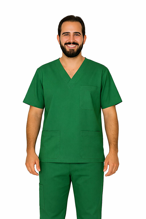 . Victory Scrubs Top – V-Neck, 5 Pockets, and Stretchable Doctor/Nurse Top