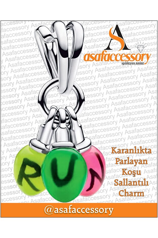 Stranger Things Run Written Balloon Charm | Asafaccessory