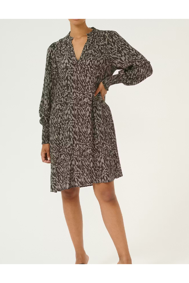 Rochie scurta, Negru/Gri - 1