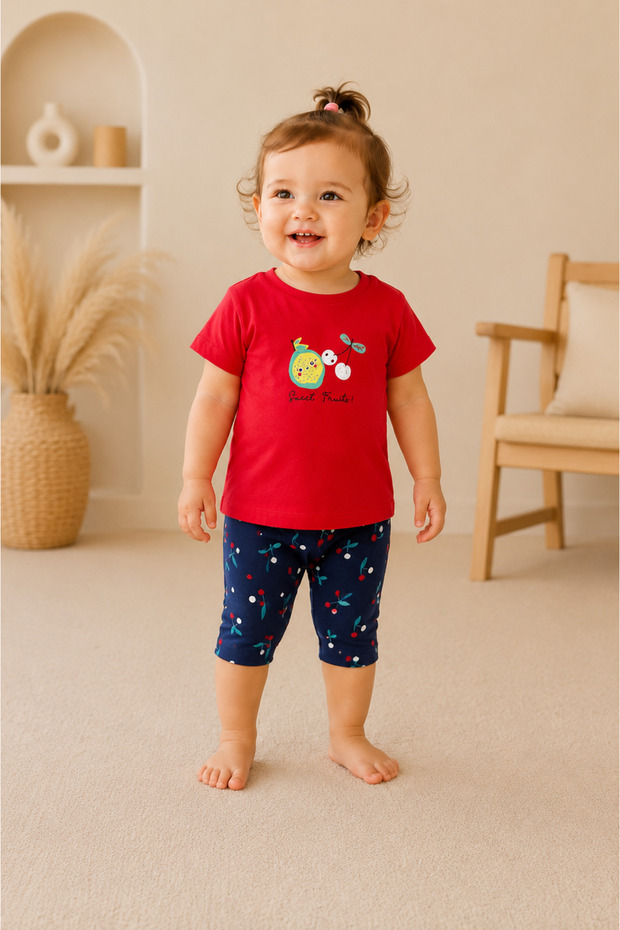 Baby Girl Top and Bottom Set 100% Cotton
