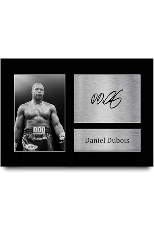 A4 Daniel Dubois Gifts Printed Signed Autograph Picture for Boxing Memorabilia Fans - A4