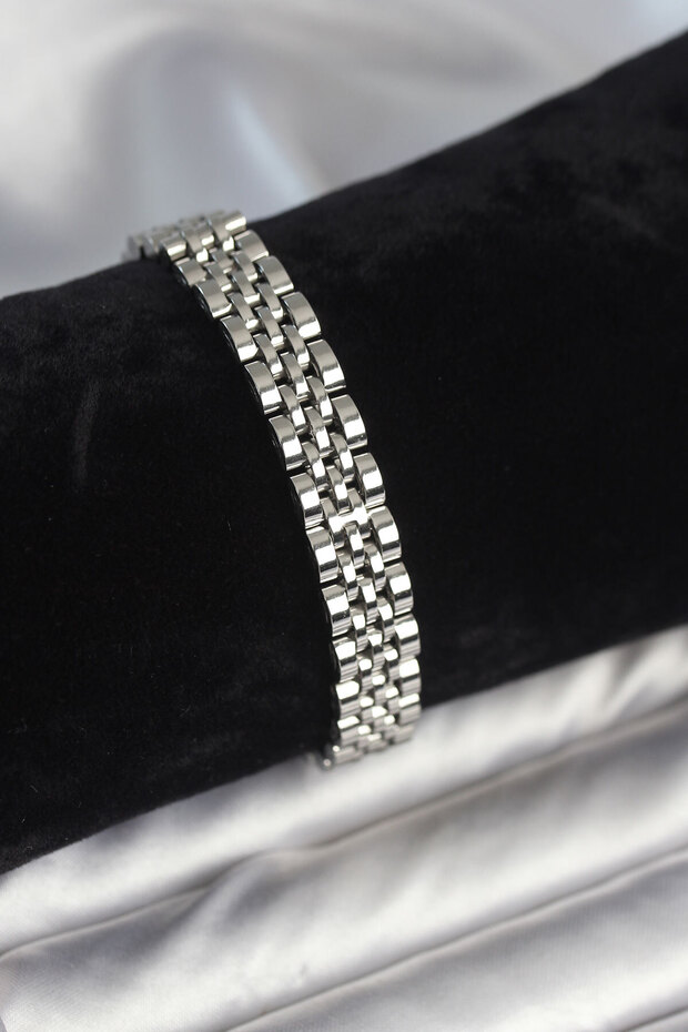 316L Steel 9 mm Thickness Silver Color Men's Bracelet Trend Elegant Gift Women