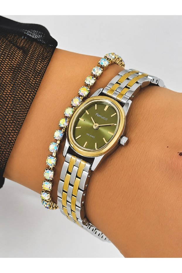 Steel Strap Minimal Case 2 Year Warranty 3 Atm Waterproof Women's Wristwatch + Bracelet Gift