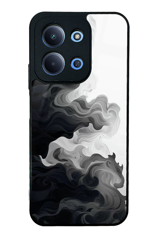 Xiaomi Redmi 15C Glossy Phone Case with Shadow Swirl Design