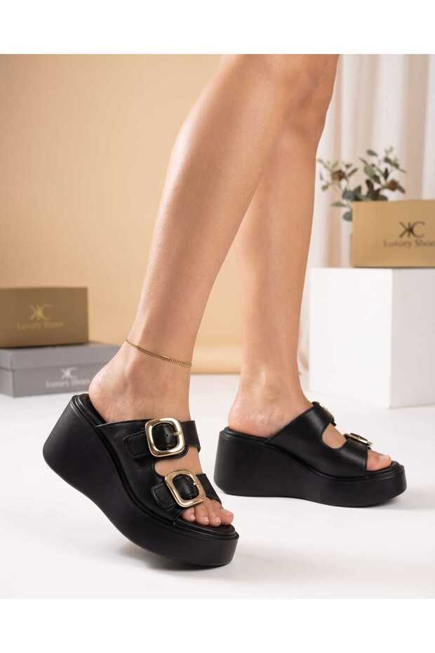 Çk-01 Women's Slippers with Buckle