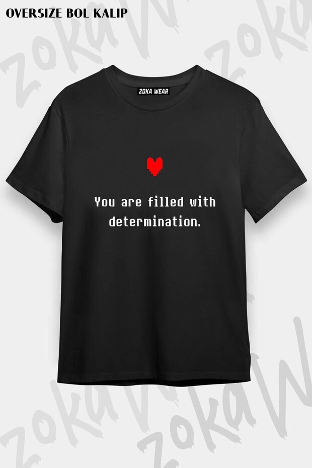 Unisex Loose Fit Undertale Sans V32 Printed T-Shirt