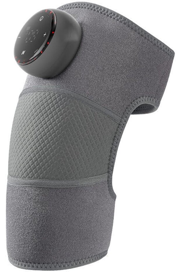 Heated Knee Massager, 3-in-1 Shoulder Heating Pad & Elbow Brace with Vibration, Cordless Rechargeable Heating Wrap