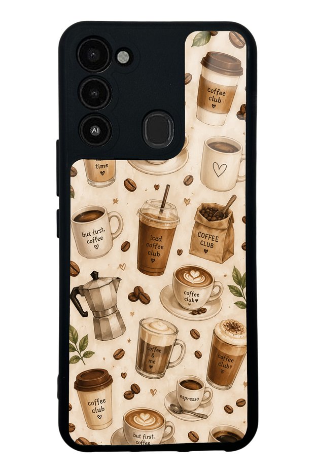 Tecno Spark 8C Coffee Club Design Glossy Phone Case