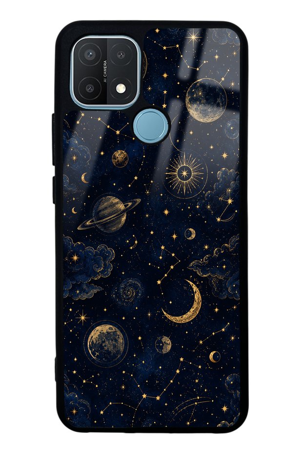 Oppo A15 Celestial Night Design Glossy Phone Case