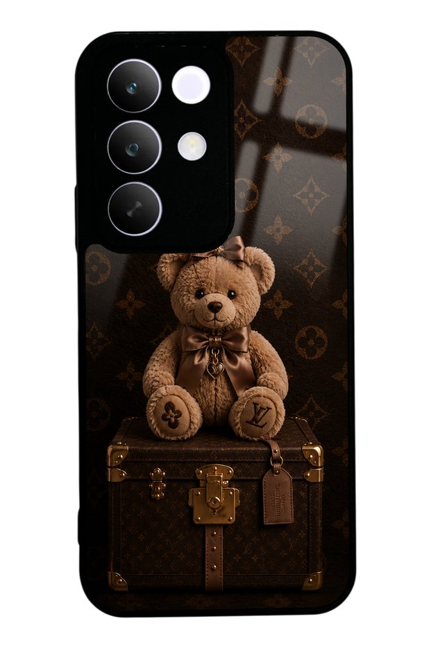 Realme C85 Luxury Brown Teddy Design Glossy Phone Case