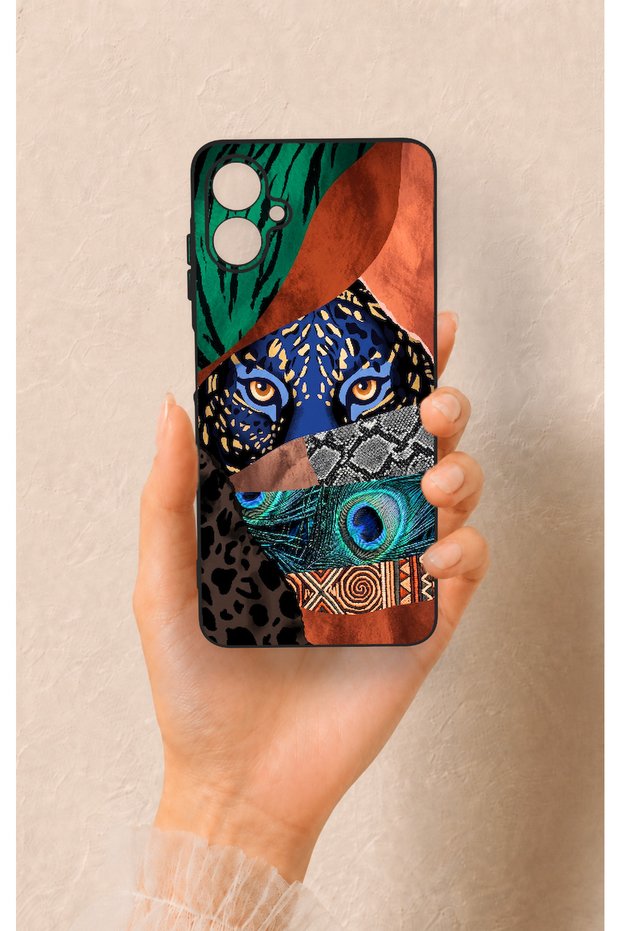 Samsung A06 Compatible Amazon Tiger Patterned Silicone Case