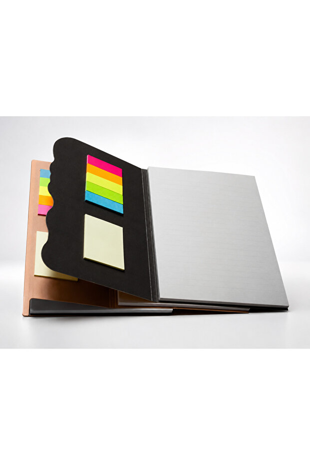 دفتر ملاحظات بحجم A5 مع 50 ورقة من ملصقات Post-it - 1