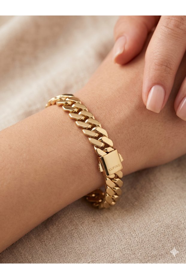 26Xpb58 - Xuping Gold Link Bracelet