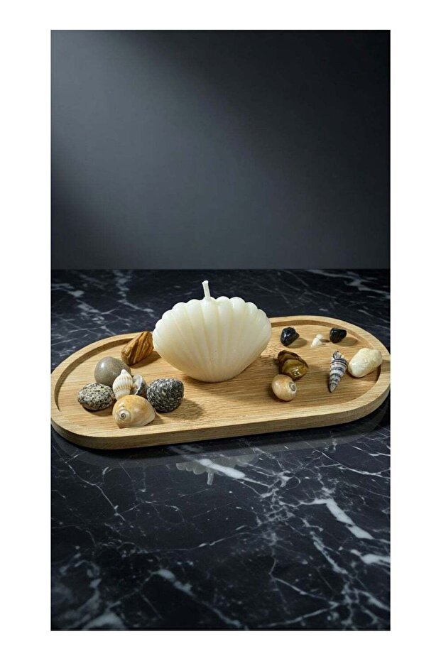 Pressious Pearl Scallop Shell Decorative Candle