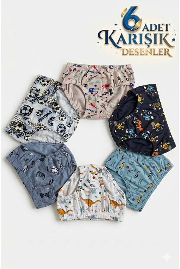 Boys' Underwear Economic Pack of 6