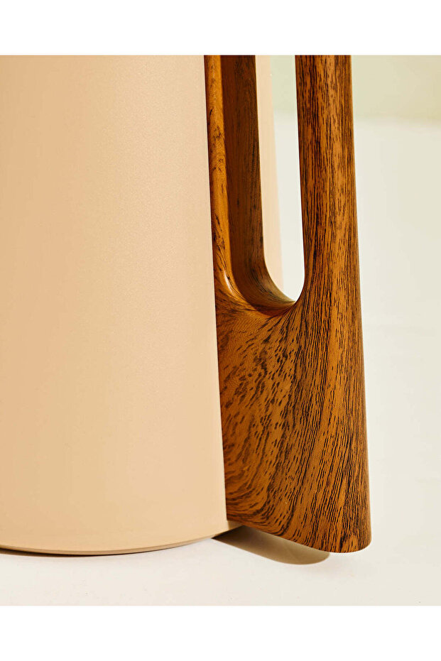 Beige Plain Vacuum Flask - 5