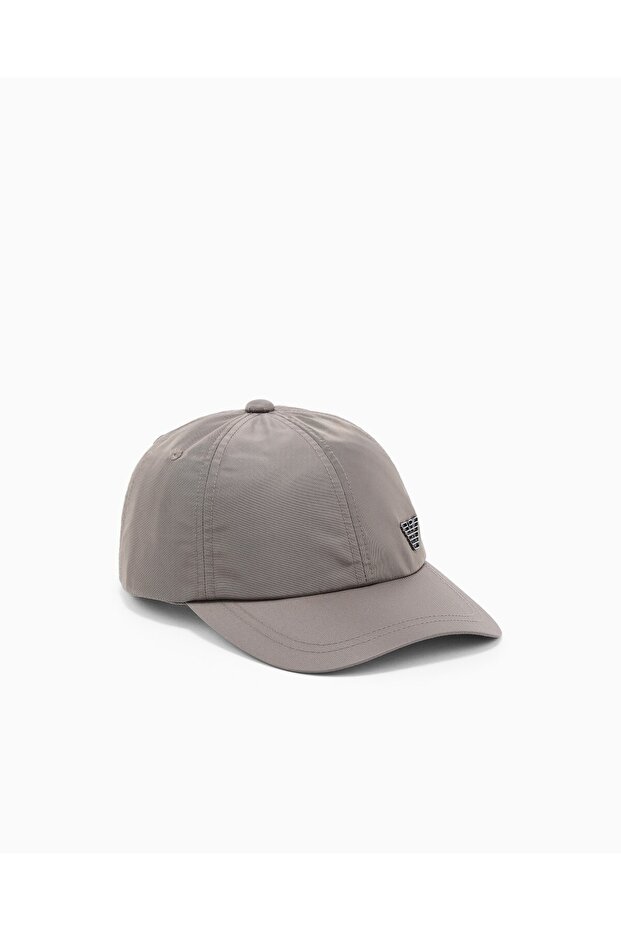 Men's Eagle Plate Adjustable Metal Buckle Gray Sports Hat