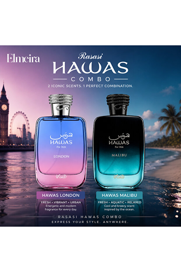 Hawas London & Hawas Malibu EDP Combo