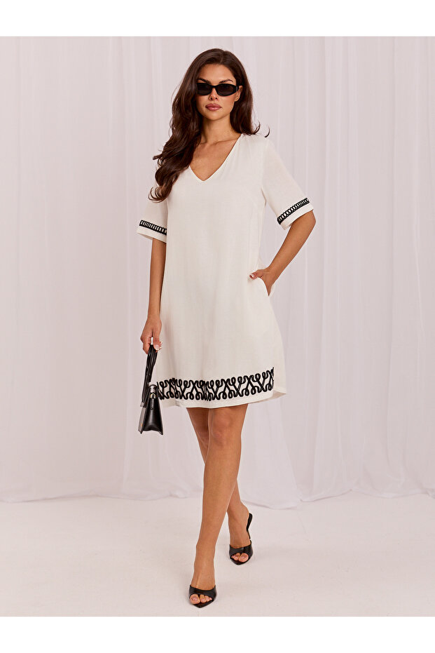 Rochie Dama Ecru - 1