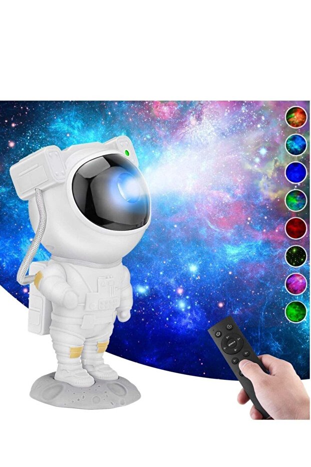 Star Projector Night Light with Timer and Remote Control, Astronaut Projector Lamp 360° Rotation, USB Galaxy Starry Sky Projector for Kids, Party, Bedroom and Game Room