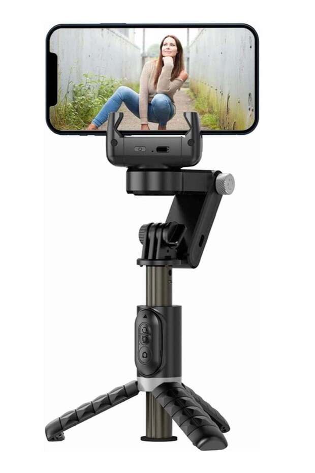 Q18 DESKTOP TRIPOD GIMBAL STABILIZER 360 ROTATING LIGHT HANDHELD OR PORTABLE