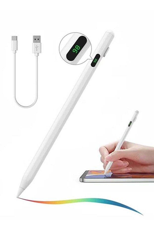 2024 New iPad Pencil with Battery Display, Magnetic & Tilt-Sensitive Design & Fast Charging for Apple iPad 2018+
