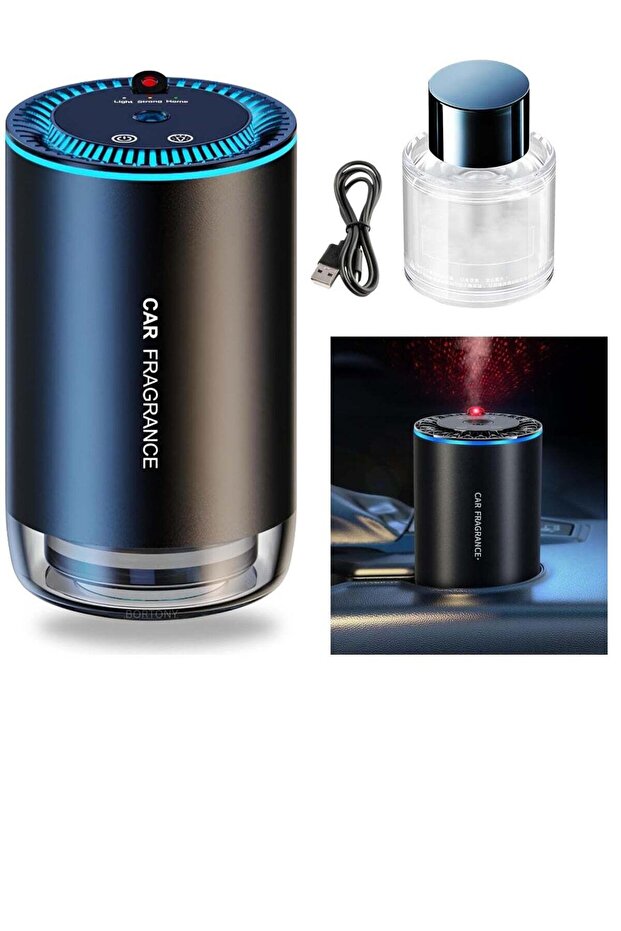 Car Diffuser Humidifier with Star Projector – 150ml Aromatherapy Diffuser & LED Starry Light