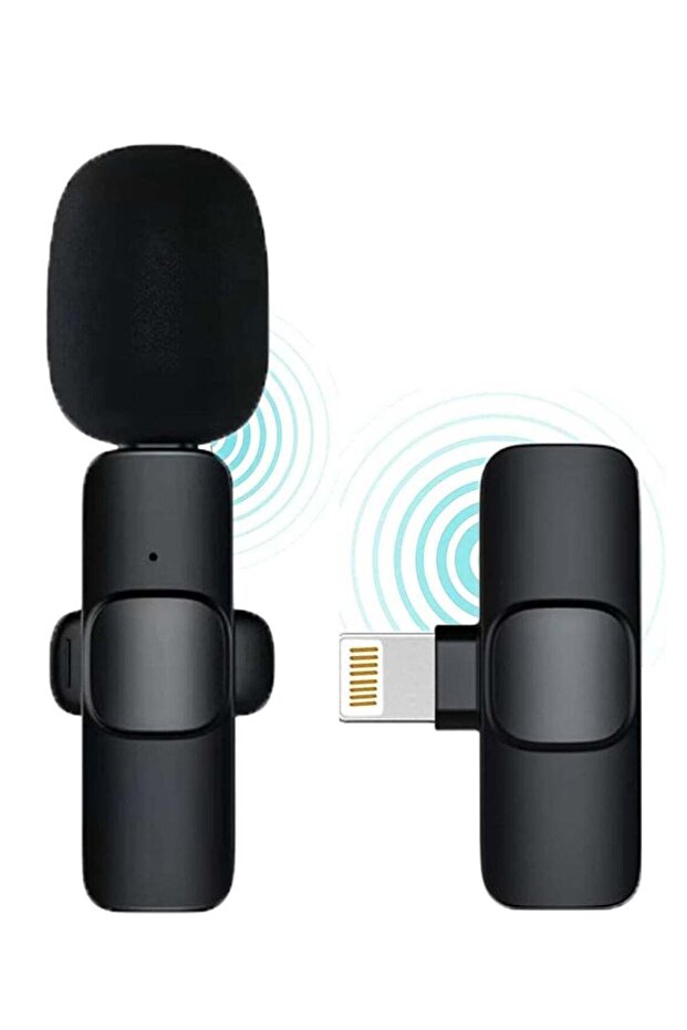 Wireless Lavalier Microphone for iPhone iPad Mini - Noise Reduction/No APP & Bluetooth Needed