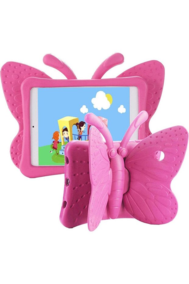 iPad case for Kids, 3D Cartoon Butterfly Non-Toxic EVA Light Weight Kid Proof Shockproof case